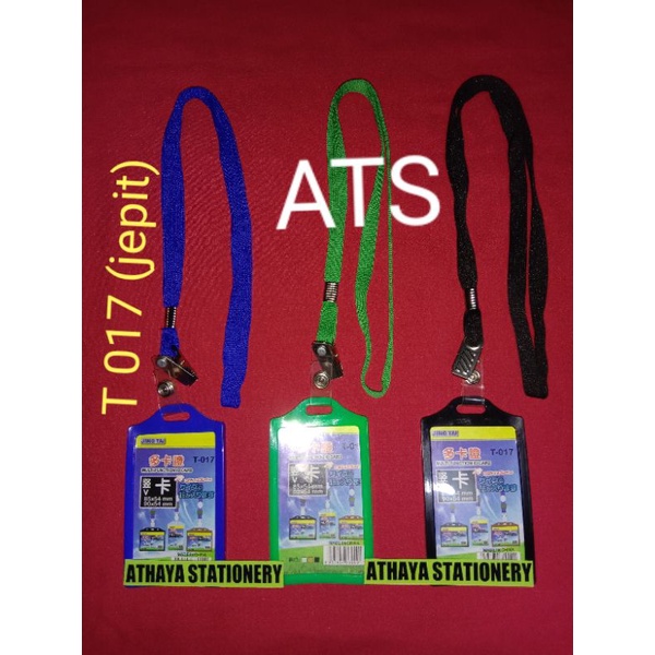 

Tali ID card jepit 1 cm+ID card karet silicon T017(2 kartu)