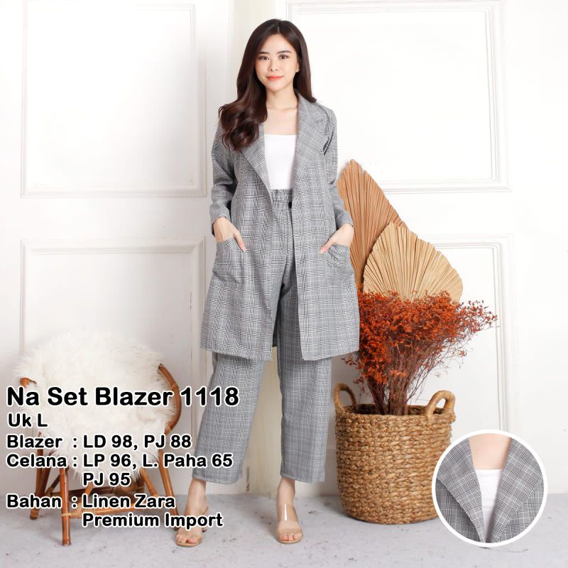Setelan Blazer Wanita Dewasa/Set blazer wanita/Setelan Blazer wanita dewasa/Set blazer wanita korea/