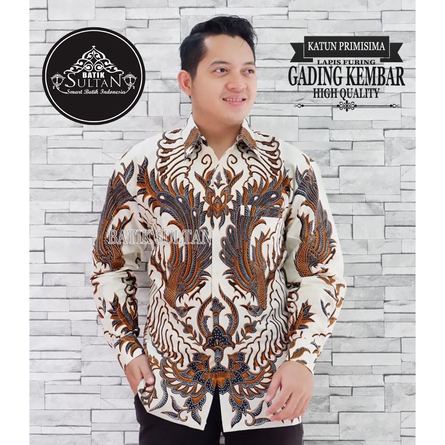 Gading Kembar Kemeja Batik Pria Panjang Full Furing by Batik Sultan