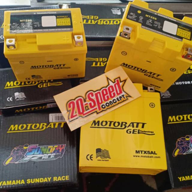 • MOTOBATT AKI GEL MTZ5S MTZ6S