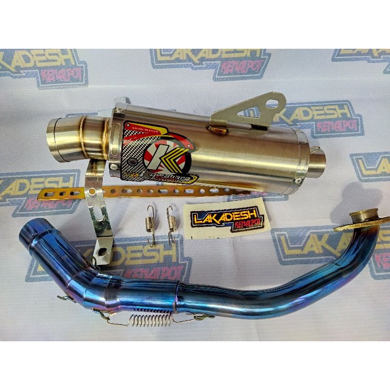 KNALPOT KAWAHARA LEHER BLUEMOON (INLET 38/50) BEAT MIO VARIO AEROX SCOOPY NMAX PCX LEXI ADV DLL