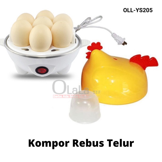 Steamer Telur Electric Egg Cooker Boiler Alat Rebus Telur Elektrik Motif Ayam OLL-YS205