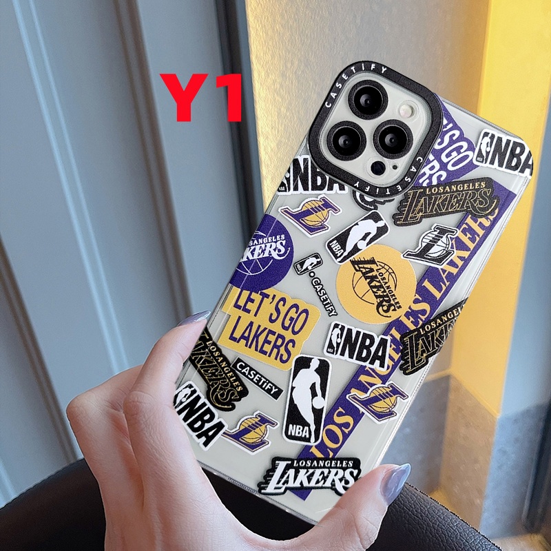 Soft Case Bahan Tpu Motif NBA Lakers Untuk IPhone 6 6s 7 8 Plus 11 13 12 Pro Max XR X XS Max SE 2020