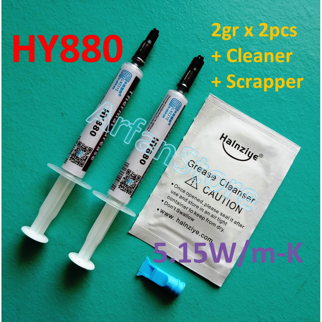 HY880 4gr Thermal Grease Pasta Pendingin Paste VGA Prosesor 2gr x 2pcs