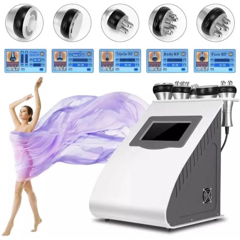 RF 5IN1 RADIO FREQUENCY CAVITASI VACUM SLIMMING BODY TIRUS HILANG KERUTAN WAJAH