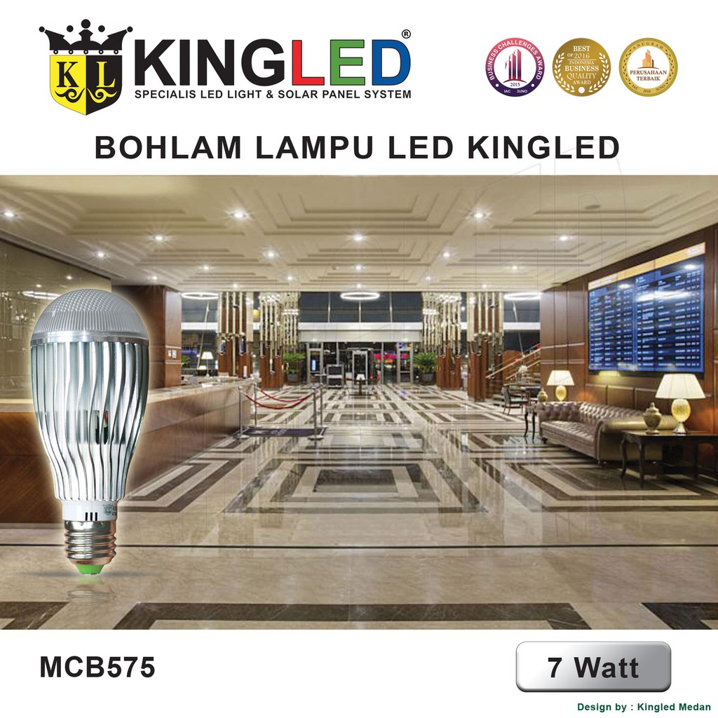 KINGLED Lampu Bola LED 7 Watt / Bulb LED 7 Watt