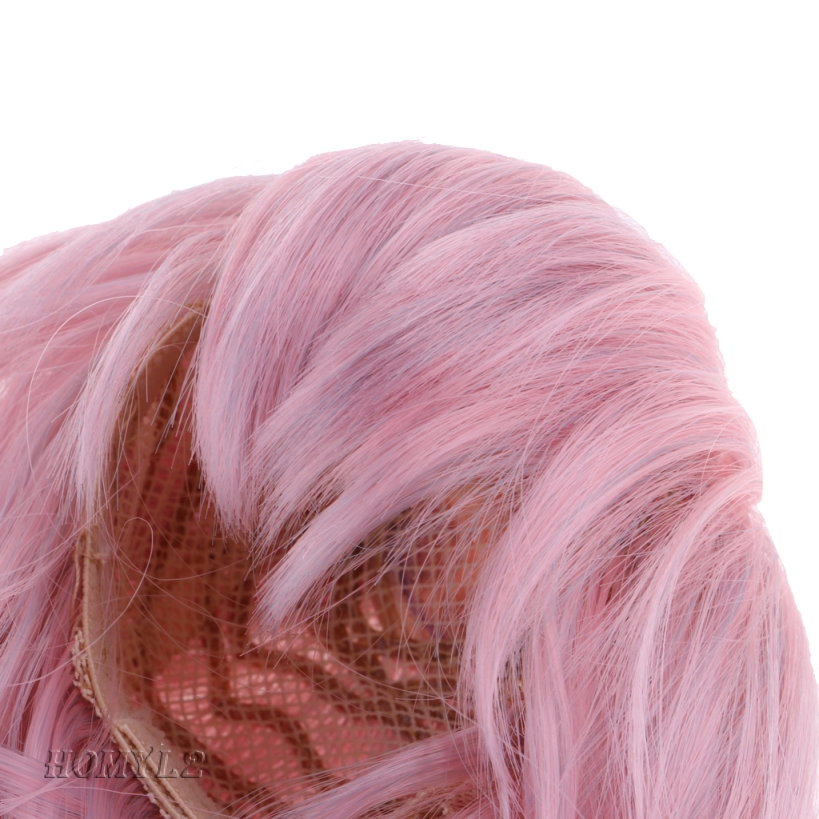 Wig Keriting Warna Pink Untuk Boneka 1/3 Bjd Ukuran 60cm