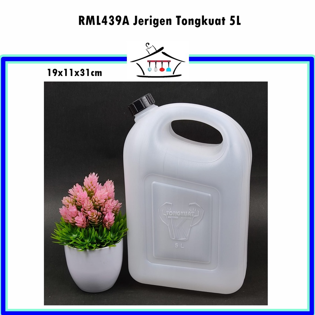 RML439A Botol/Jerigen/Penyimpan Air/Penyimpanan Saos Tongkuat 5L