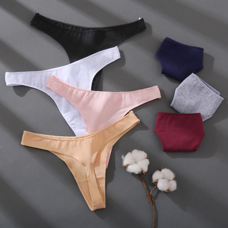 FINETOO FT08 Sexy Celana Dalam Thong Women Underwear Cotton Panty Soft G-string