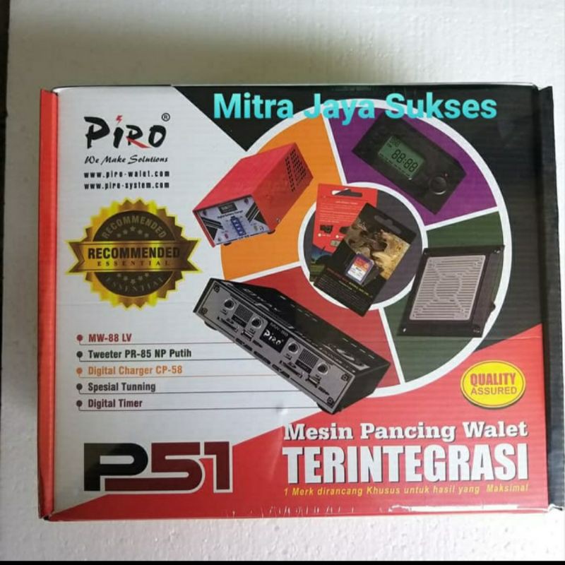 Paket Ampli Piro MW 88 - P 51 Plus Timer + Charger + Suara Panggil dan Suara Inap Piro
