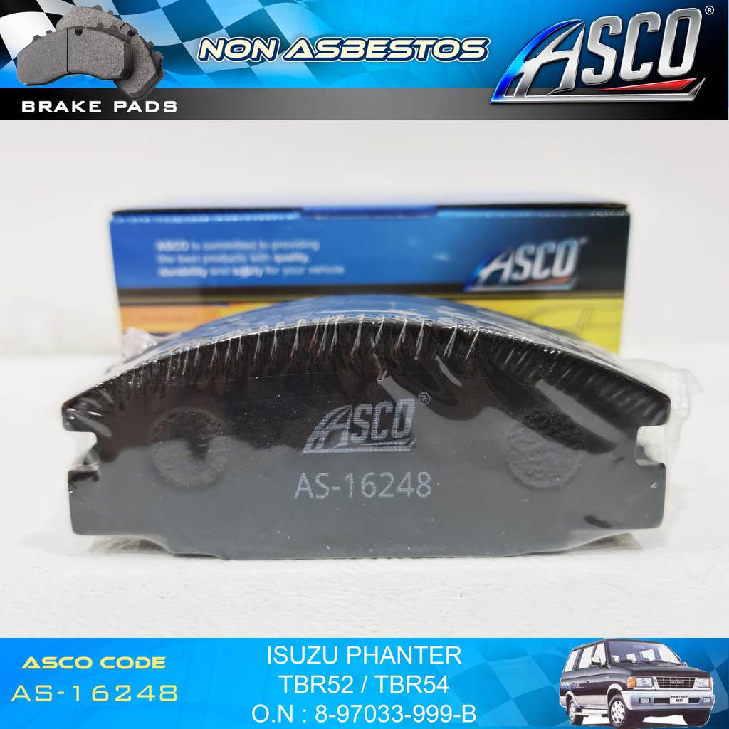 Brake Pad Depan Set Isuzu Panther TBR54-TBR52 ASCO Non Asbestos