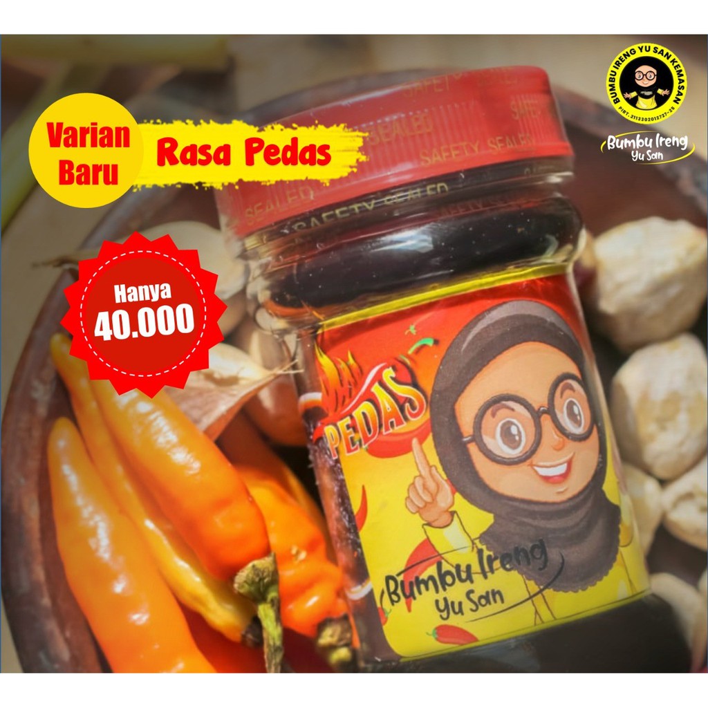 

Bumbu Ireng Yu San rasa Original dan Pedas