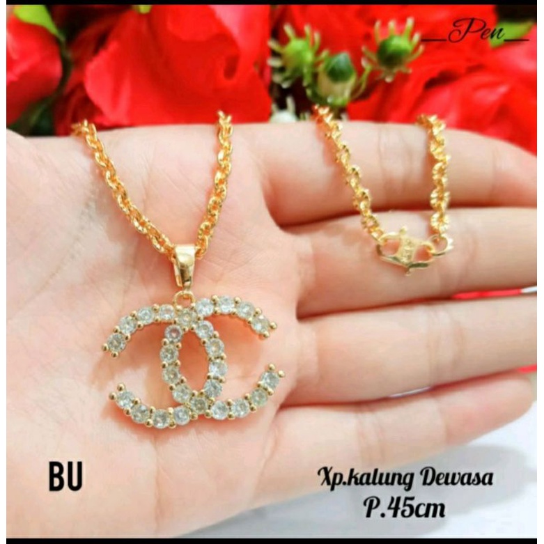 Fourfashion Kalung dewasa Chennel kekinian