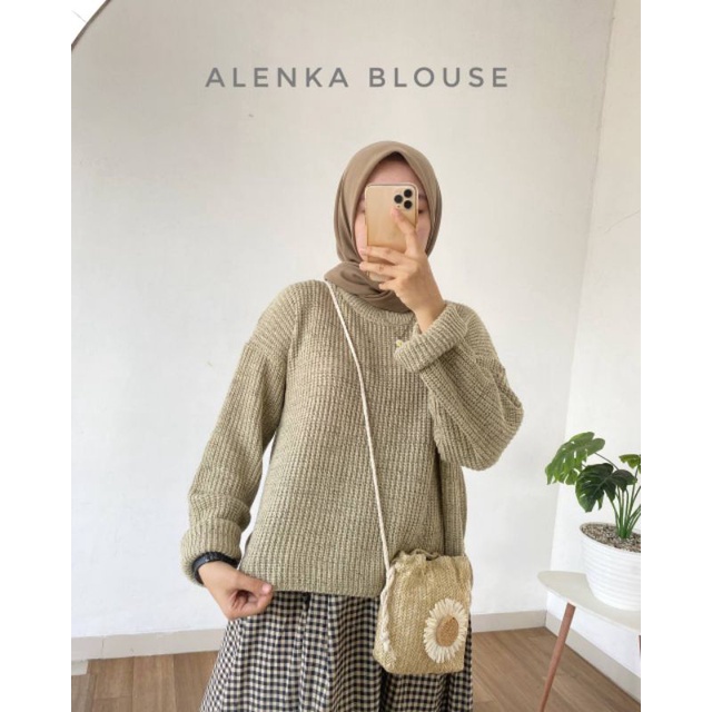 (COD)ALENKA BLOUSE RAJUT CROP