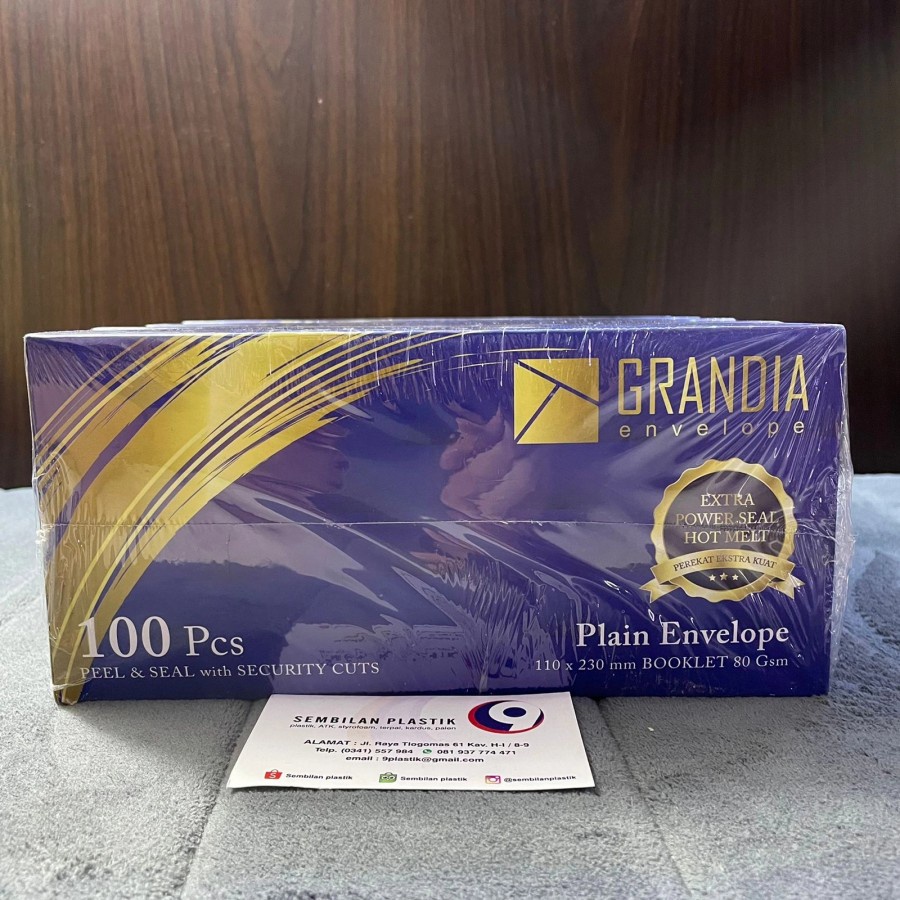 

Amplop Polos Grandia panjang seal lem 90