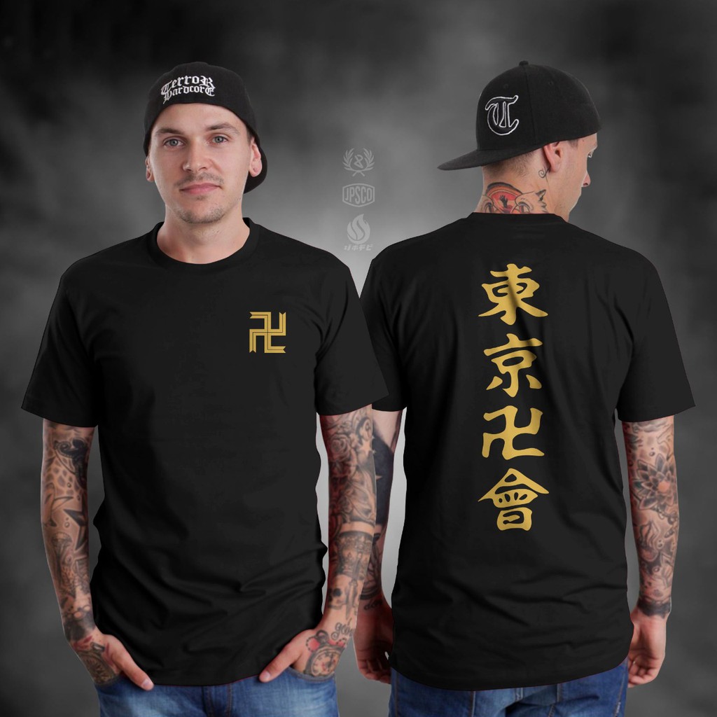 KAOS ANIME TOKYO REVENGERS KAOS DISTRO TEAM WALHALLA BAJU TOKYO MANJI GANG