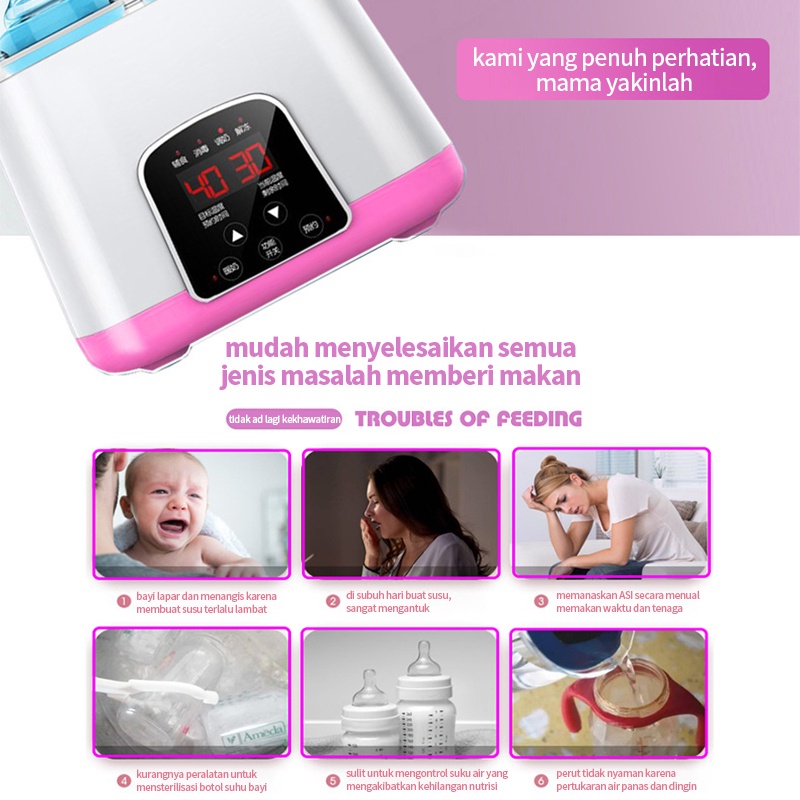 BLUE SKY Baby Feeding Bottle Warmer Heater Bottle sterilizer BPA Alat Steril Botol Susu Bayi Penghangat Botol susu Alat Steril Botol