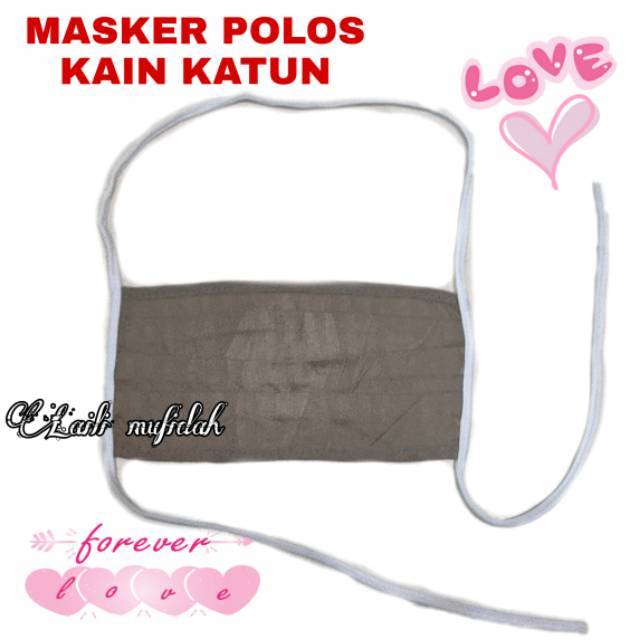 MASKER KAIN KATUN POLOS TERMURAH