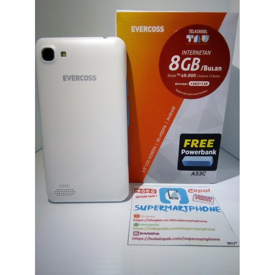 Promo Hp Android 3 5 Inch Evercoss A53c Termurah Di Seluruh Indonesia Termurah Shopee Indonesia