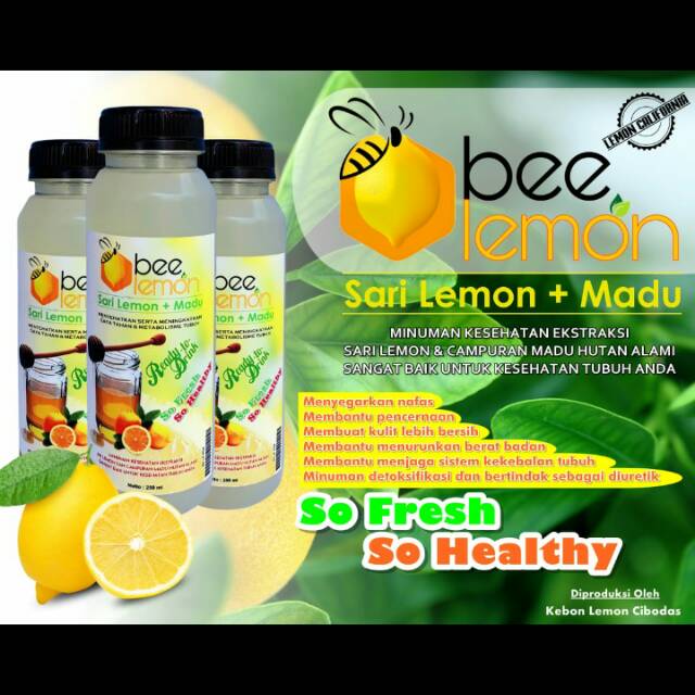 

Bee Lemon ( Sari Lemon + Madu Aslii ) SoFresh SoHealthy / BISA UNTUK MENURUNKAN BERAT BADAN