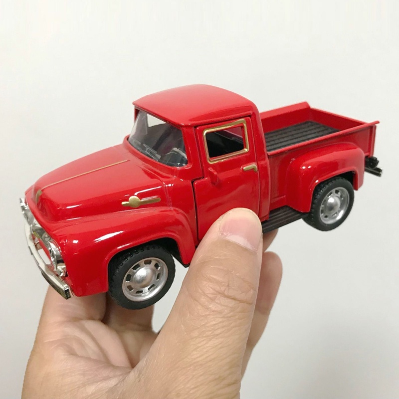 Mainan Mobil Pickup Truck Bahan Alloy Gaya Vintage Skala 1 / 32 Untuk Anak