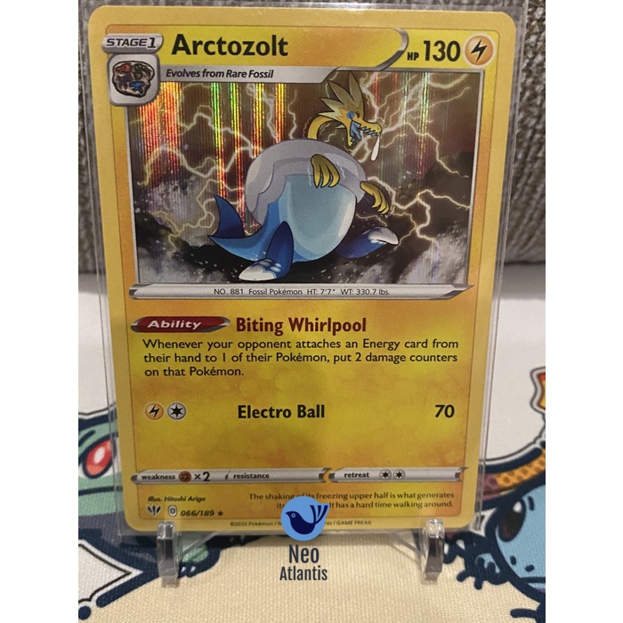 Pokemon TCG English Arctozolt - 066/189 - Holo Rare Darkness Ablaze