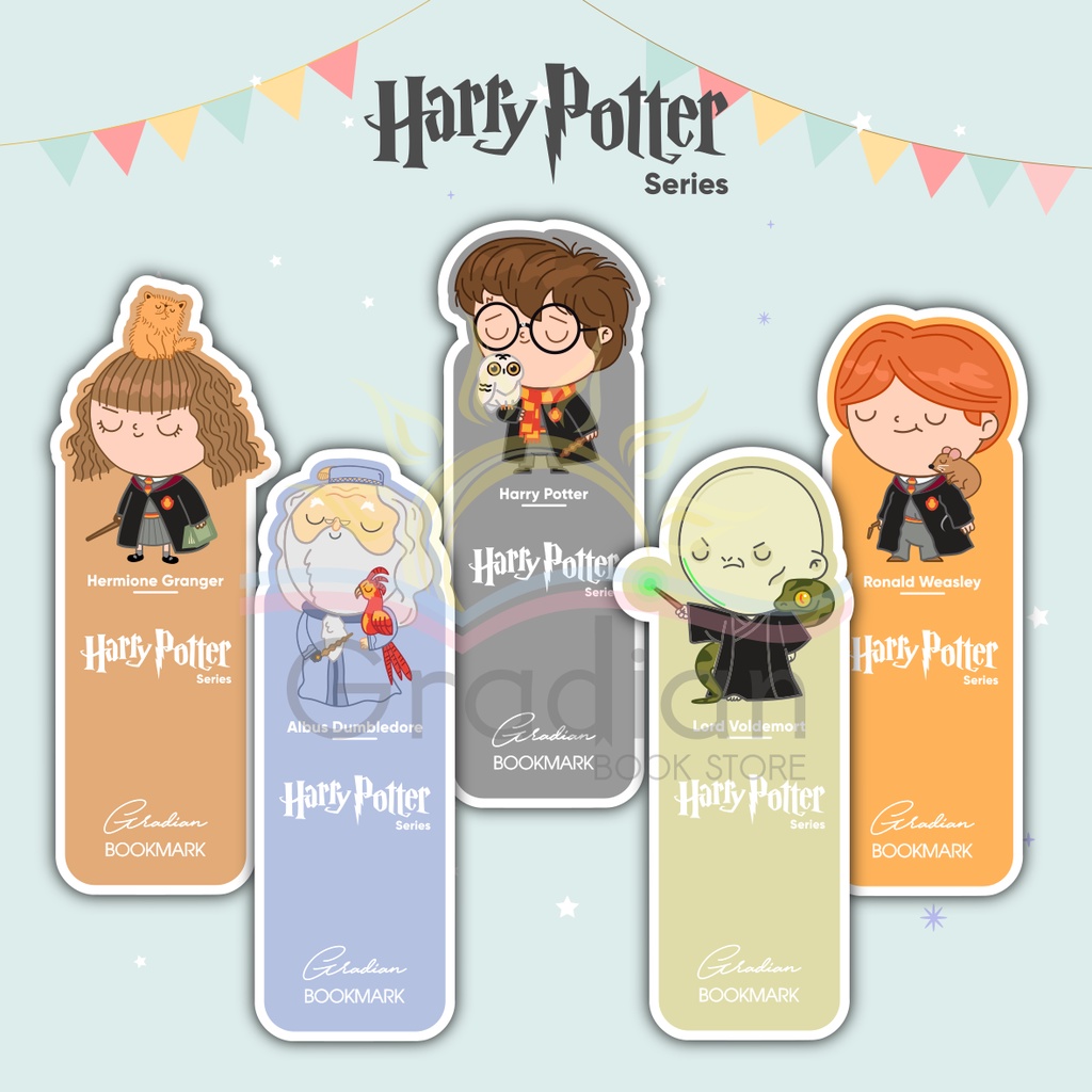 

Pembatas Buku // Penanda Buku // Bookmark Seri Hary Potter