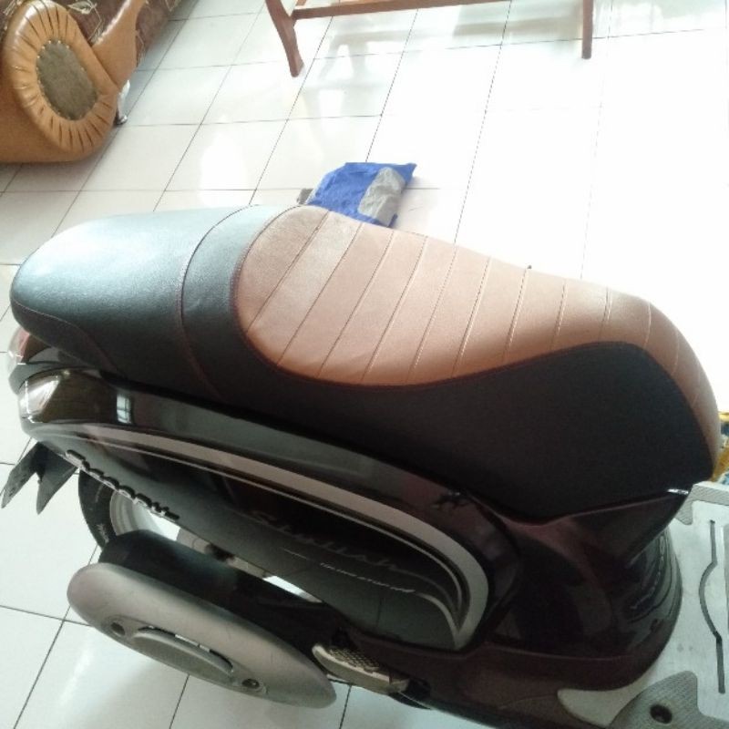 JOK MODIF SCOOPY FI KARBU - jok caferacer Scoopy fi karbu