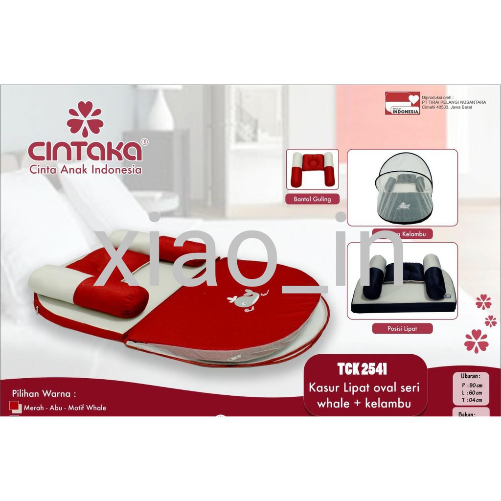 Chintaka Kasur Lipat OVAL Seri WHALE + Kelambu TCK2541