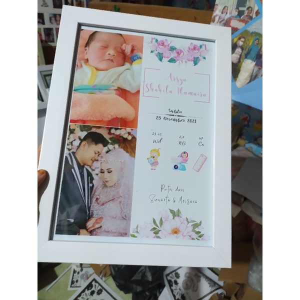 Bingkai foto | foto frame kaca 8R