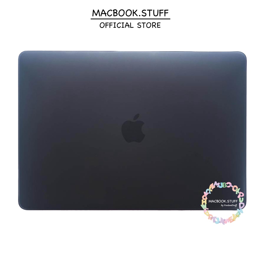 MACBOOK Case MATTE BLACK NO LOGO NEW AIR PRO RETINA 11 12 13 14 15 16 INCH NON /  WITH CD ROOM / TOUCHBAR / TOUCH ID / M1 2020 2021 2022