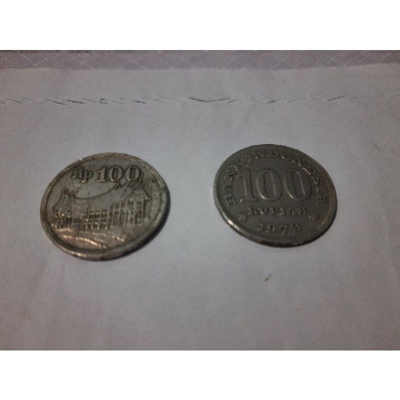 UANG LOGAM KUNO RP 100 TAHUN 1973