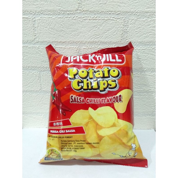 

Jack'n Jill Potato Chips salsa Chilli, onion garlic, barbecue 60gr