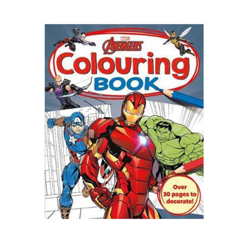 Jual Buku Mewarnai Anak Import Marvel Avengers Simply Colouring Book