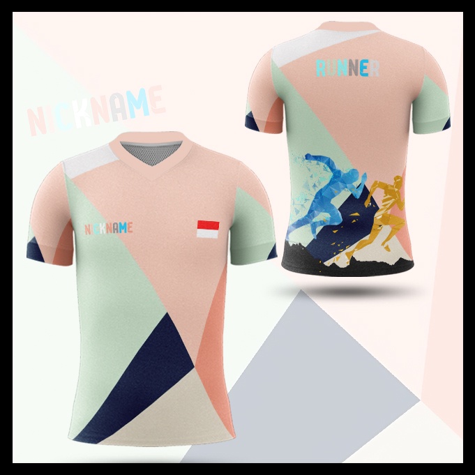 Baju Kaos Tshirt Fullprint Custom Jersey Running Pria Wanita 01