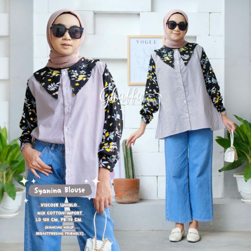 BELIZA BLEMI KIVI DILRA JAVAS KENAI KIMIKO LINSKI MIMA NAVIVA NEINA PAKITA PINTA REIVE RUMI POPITA ROMERI SYANINA BLOUSE BY GHAFFA | BAJU ATASAN BLOUSE JUMBO PREMIUM MOTIF POLKADOT BUNGA ABSTRAK OOTD KOREA STYLE KEKINIAN-4