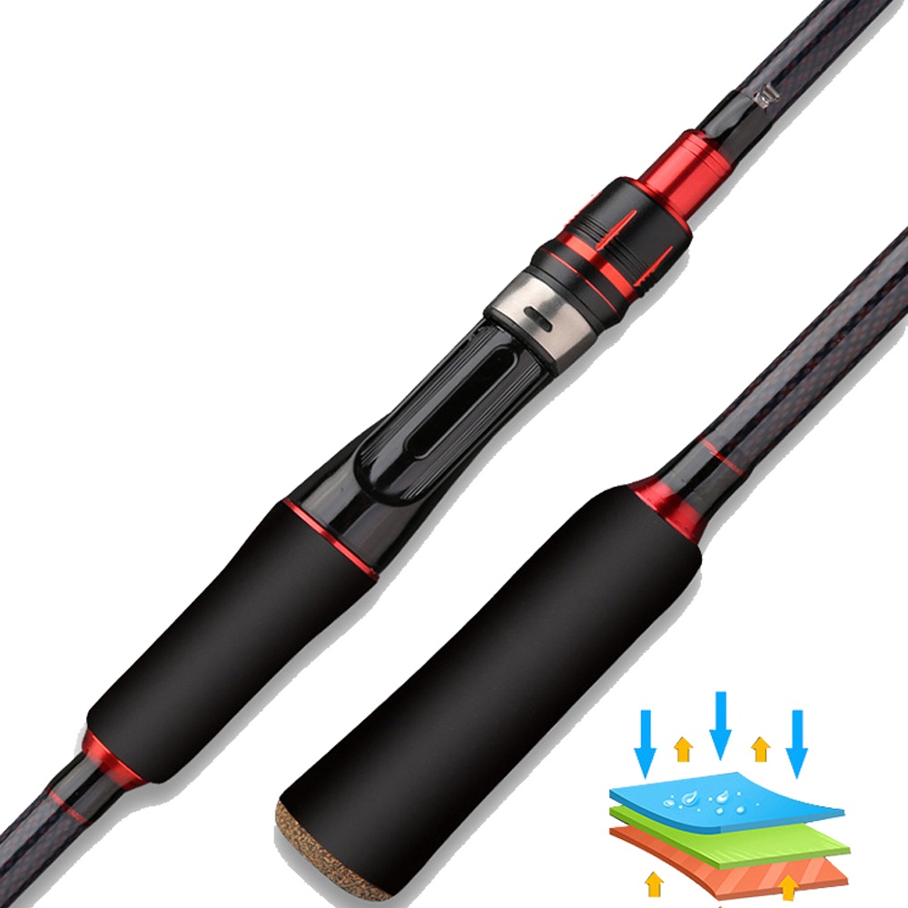HAIYI FISHING Baitcastin Fishing Reel Fishing Rod Set Rod Metal Reel Combo Joran Pancing 1.65M1.8M Max Drag 10kg Ukuran M Power Casting Fishing Rod Pancing 12+1 Reel Casting Bahan Metal Kapasitas Untuk Memancing 8-15lb  Fishing Wheel Fishing Pole Senar pe