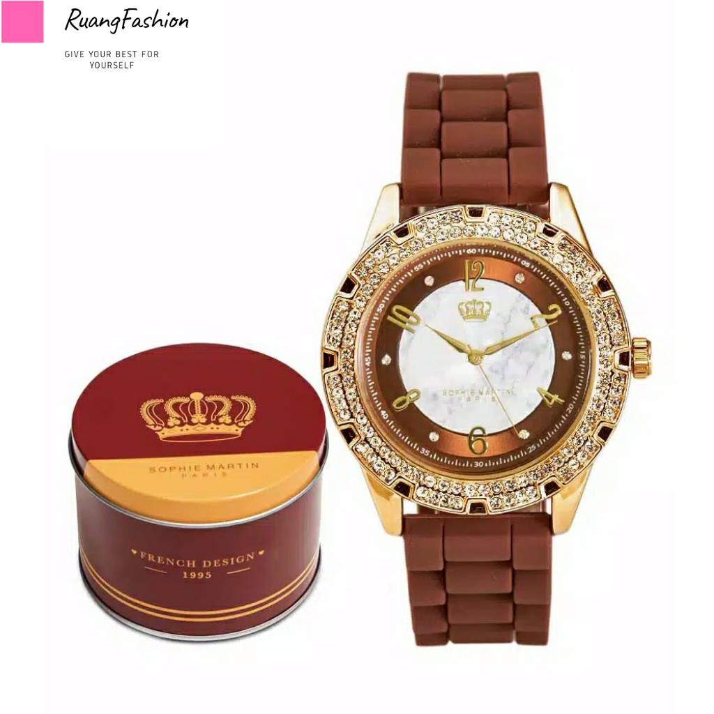  JAM  TANGAN  WANITA SOPHIE  MARTIN  FAYETTA SASL368M4 IMPORT 