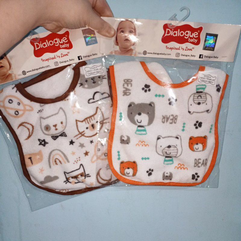 DGA3319 Dialogue Celemek Bayi + Washlap Print Bearies Series