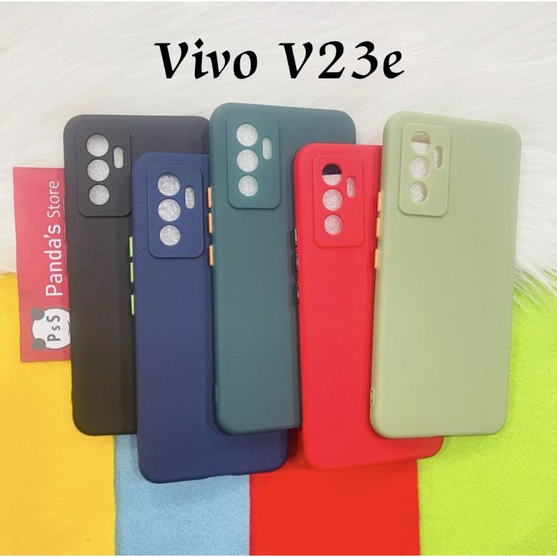 Case Vivo V23e Babycase + Pelindung Kamera, Makaron Full Color (PsS)