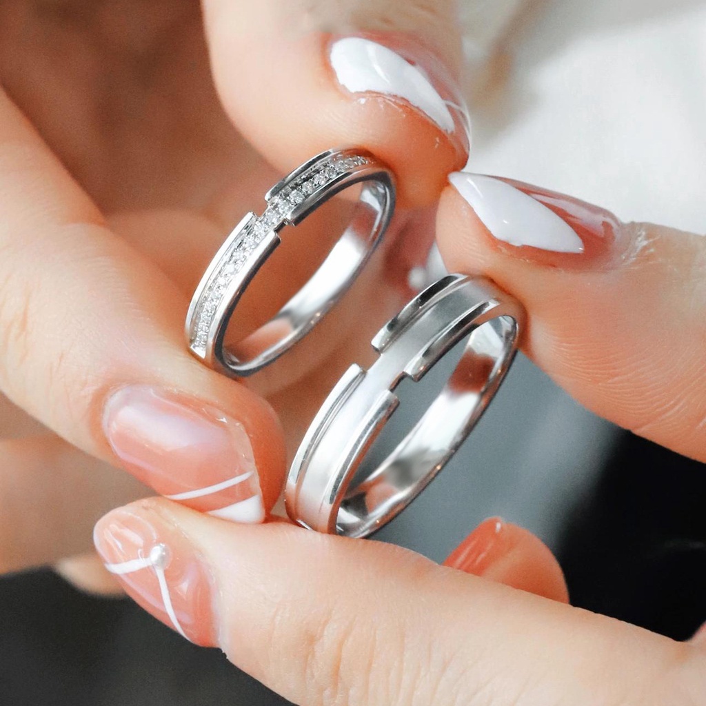 Cincin Berlian 925 Silver Untuk Pria Dan Wanita