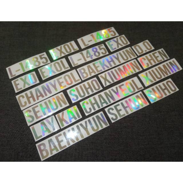 

STICKER HOLOGRAM EXO