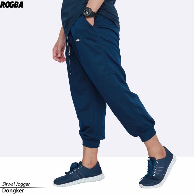 Sirwal Jogger Pria - Celana Sirwal Training Pria - Hitam Rogba Terlaris