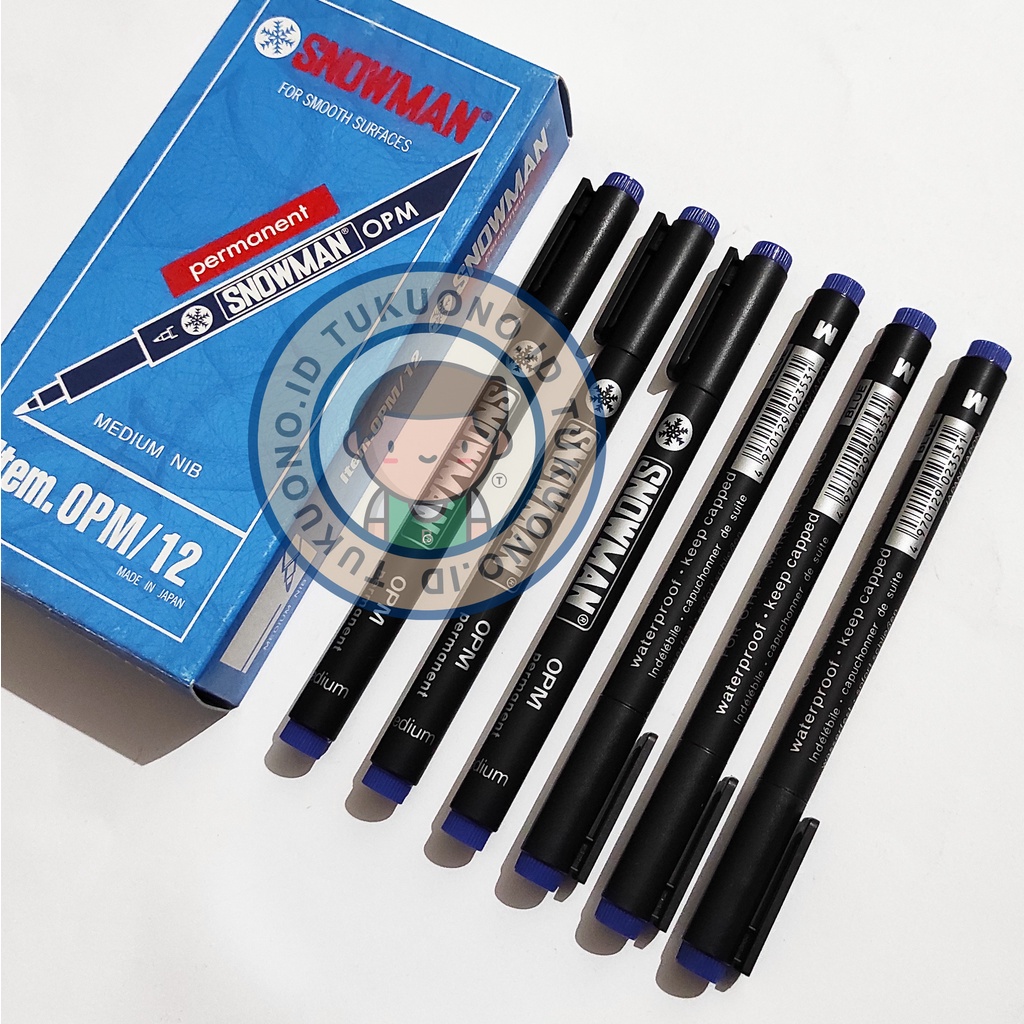 

SNOWMAN Spidol OHP OPM Medium NIB 1.0mm | Permanent