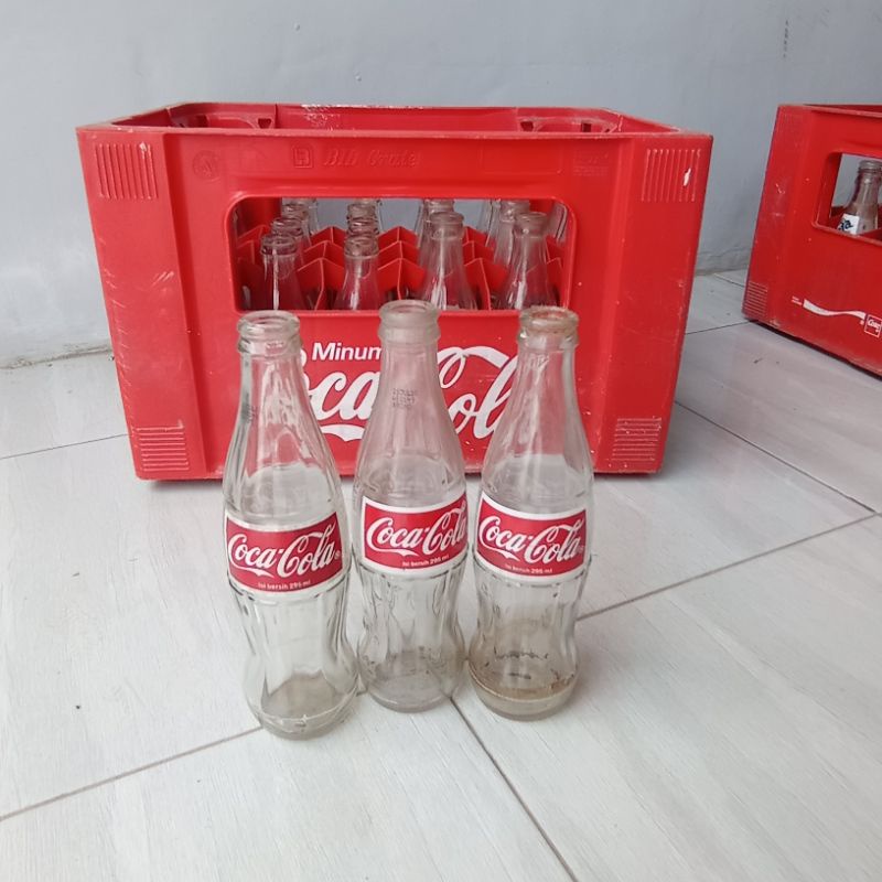 BOTOL KACA COCA-COLA VINTAGE LAWASAN JADUL - 295ml