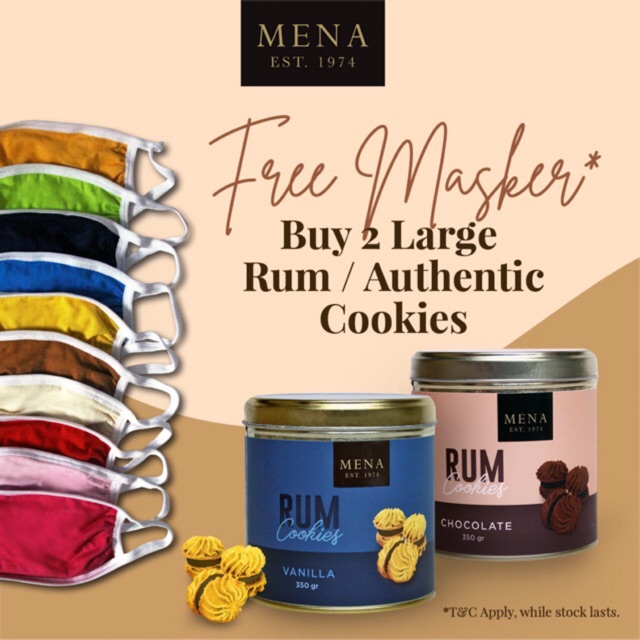 

Mena Cookies Rum (FREE MASKER/HAND SANITIZER)