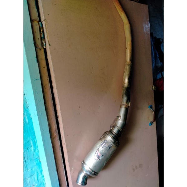 knalpot racing helmi hendra oval satria f