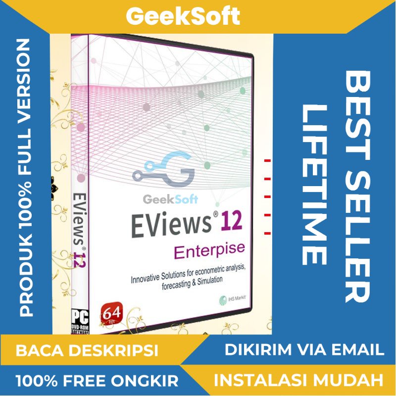 [FULL VERSION] EViews 12 Enterprise Edition LIFETIME- GARANSI AKTIVASI