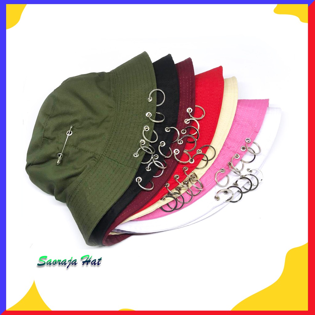 TOPI BUCKET ANTING | BAHAN DRILL TERBAIK