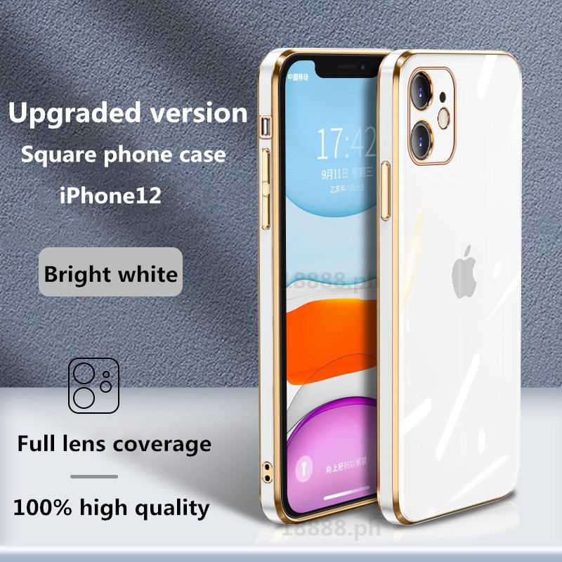 Casing Soft Case TPU Warna Polos Untuk iPhone 11 / 12 / 6 / 7 / 8Plus / X / XR / Xs Max / 11Promax